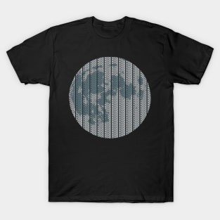 The blue Moon - Typography Artwork T-Shirt